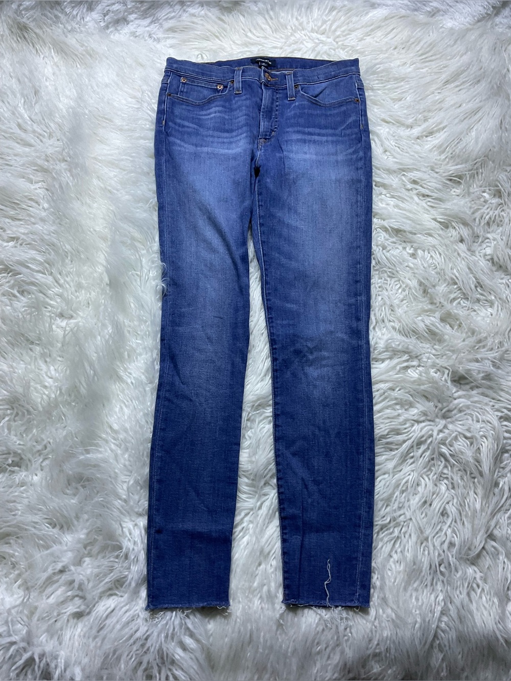 J Crew 9” High Rise Toothpick Skinny Jeans